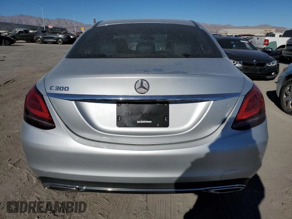2020 Mercedes-Benz C C 300 with VIN W1KWF8DB2LR596267, listed as a Copart auction lot 86908154 with 48,382 mi miles and Salvage Title. Bid and sale history available at carsss.com. Image 6.