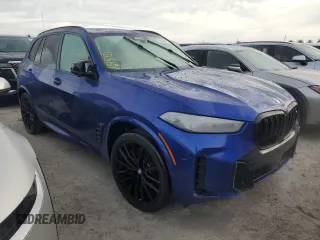 2024 BMW X5 M60i with VIN 5UX33EU08R9T28706, listed as a Copart auction lot 75655144 with 0 mi miles and Non Repairable. Bid and sale history available at carsss.com. Image 4.