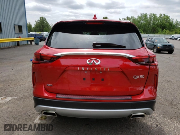 2022 Infiniti QX50 AUTOGRAPH with VIN 3PCAJ5DB6NF113745, listed as a Copart auction lot 56152653 with 12,511 mi miles. Bid and sale history available at carsss.com. Image 6.