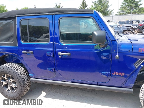 2018 Jeep Wrangler Unlimited Rubicon with VIN 1C4HJXFG8JW184793, listed as a IAAI auction lot 42429098 with 86,580 mi miles and . Bid and sale history available at DreamBid. Image 13.