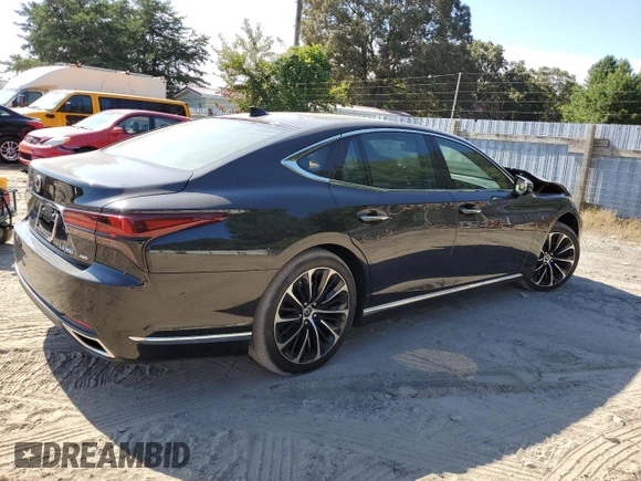 2023 Lexus LS with VIN JTHG5LGF6P5011771, listed as a Copart auction lot 68246974 with 564 mi miles and Salvage title. Bid and sale history available at DreamBid. Image 3.