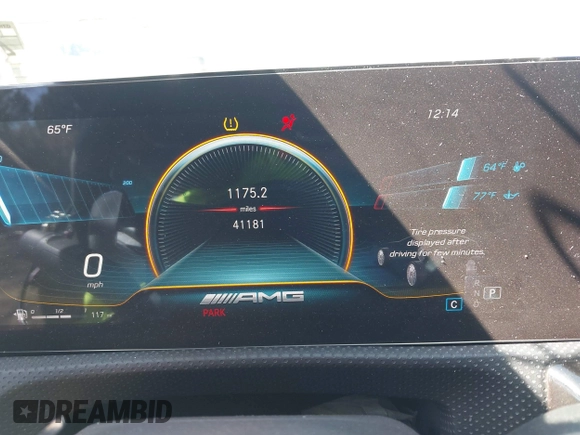 2021 Mercedes-Benz CLA 45 AMG with VIN W1K5J5DB2MN197909, listed as a IAAI auction lot 41889627 with 41,181 mi miles and . Bid and sale history available at DreamBid. Image 7.