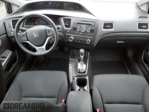 2015 Honda Civic Sedan LX with VIN 19XFB2F58FE092963, listed as a Copart auction lot 53716395 with 65,734 mi miles and Salvage Title. Bid and sale history available at carsss.com. Image 8.