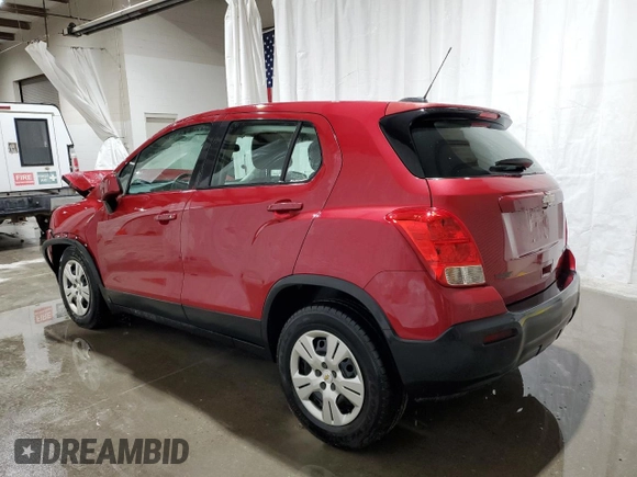 2015 Chevrolet Trax LS with VIN KL7CJKSB0FB161592, listed as a Copart auction lot 51082145 with 174,712 mi miles and Salvage Title. Bid and sale history available at carsss.com. Image 2.