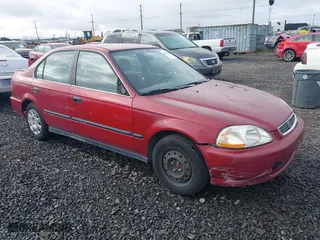 1998 Honda Civic LX with VIN 1HGEJ657XWL027209, listed as a IAAI auction lot 41669866 with 154,225 mi miles. Bid and sale history available at carsss.com. Image 1.
