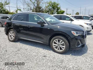 2023 Audi Q3 S line Premium Plus with VIN WA1EECF39P1068693, listed as a Copart auction lot 58210425 with 29,088 mi miles and Salvage title. Bid and sale history available at DreamBid. Image 4.