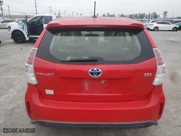 2016 Toyota Prius v Two with VIN JTDZN3EU0GJ049550, listed as a Copart auction lot 50940345 with 161,776 mi miles and Salvage Title. Bid and sale history available at carsss.com. Image 6.