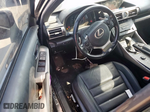 2016 Lexus IS 200t with VIN JTHBA1D26G5036004, listed as a Copart auction lot 62083205 with 33,779 mi miles and Salvage title. Bid and sale history available at DreamBid. Image 8.