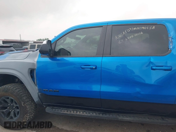 2021 Ram 1500 TRX with VIN 1C6SRFU91MN790158, listed as a IAAI auction lot 42115253 with 30,969 mi miles and . Bid and sale history available at DreamBid. Image 6.