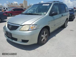 2003 Mazda MPV LX with VIN JM3LW28AX30369643, listed as a Copart auction lot 65802104 with 146,052 mi miles and Salvage Title. Bid and sale history available at carsss.com. Image 1.
