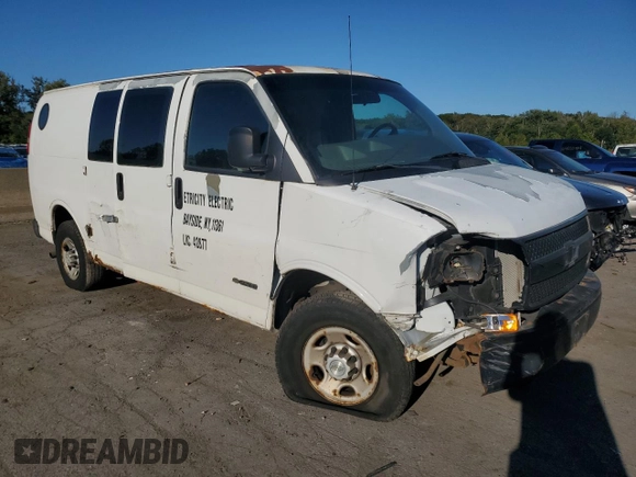 2006 Chevrolet Express Cargo Van with VIN 1GCGG25VX61170461, listed as a Copart auction lot 71041014 with Not Provided miles and Non Repairable. Bid and sale history available at carsss.com. Image 4.