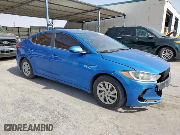 2017 Hyundai Elantra SE with VIN KMHD74LF8HU091460, listed as a Copart auction lot 59141945 with 198,679 mi miles and Clean title. Bid and sale history available at DreamBid. Image 4.