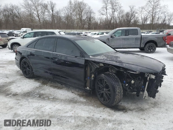 2020 Audi A8 L with VIN WAU8EAF81LN012430, listed as a Copart auction lot 45281825 with 36,190 mi miles and Salvage Title. Bid and sale history available at carsss.com. Image 4.