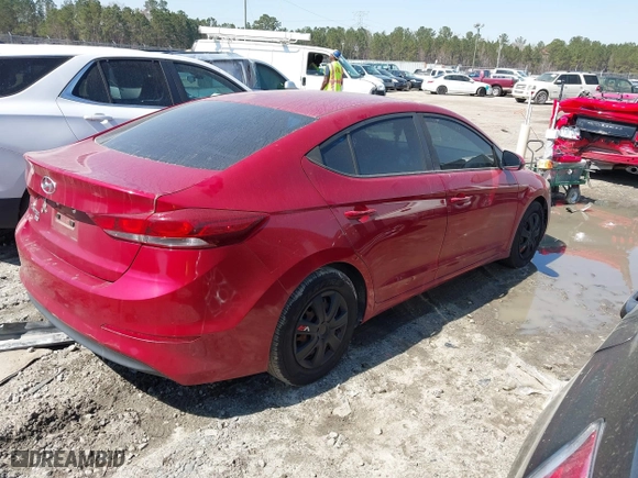 2018 Hyundai Elantra SE with VIN KMHD74LF6JU580817, listed as a IAAI auction lot 41746131 with 108,999 mi miles. Bid and sale history available at carsss.com. Image 4.