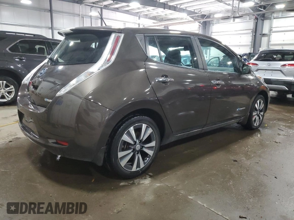 2016 Nissan LEAF SL with VIN 1N4BZ0CP3GC302114, listed as a Copart auction lot 48180035 with 55,999 mi miles and Salvage Title. Bid and sale history available at carsss.com. Image 3.