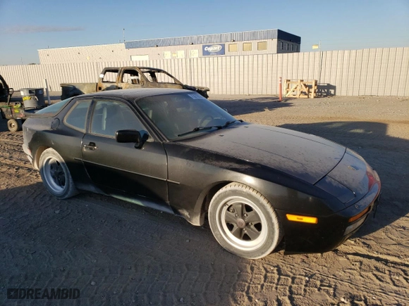 1986 Porsche 944 with VIN WP0AA0950GN153510, listed as a Copart auction lot 75878634 with 76,711 mi miles and Salvage Title. Bid and sale history available at carsss.com. Image 4.