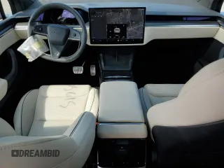 2023 Tesla Model X Plaid with VIN 7SAXCBE6XPF373589, listed as a Copart auction lot 50355615 with 11,650 mi miles and Salvage Title. Bid and sale history available at DreamBid. Image 8.