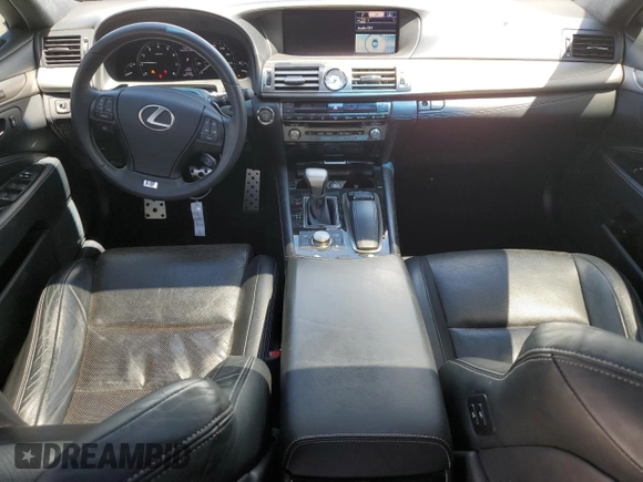 2015 Lexus LS 460 with VIN JTHBL5EF0F5136665, listed as a Copart auction lot 56854765 with 73,875 mi miles and Salvage title. Bid and sale history available at DreamBid. Image 8.