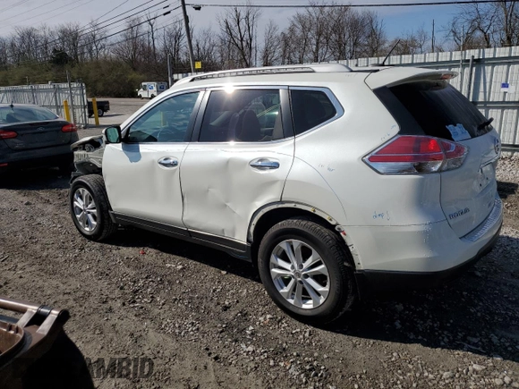 2016 Nissan Rogue SV with VIN 5N1AT2MV8GC881869, listed as a Copart auction lot 50707545 with 105,760 mi miles and Salvage Title. Bid and sale history available at carsss.com. Image 2.