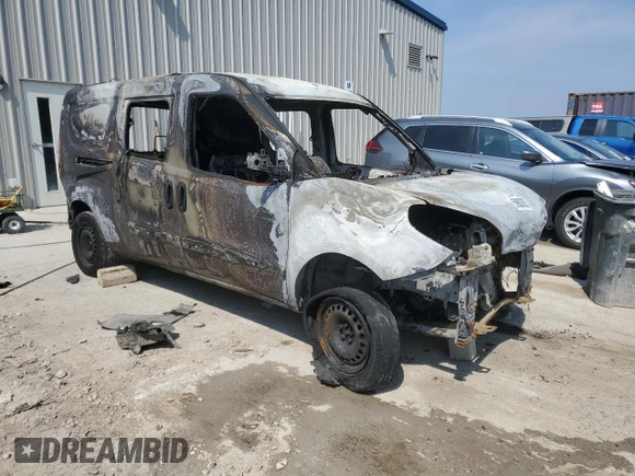 2017 Ram ProMaster City Cargo Tradesman SLT with VIN ZFBERFBBXH6D93968, listed as a Copart auction lot 59803625 with Not provided miles and Non repairable. Bid and sale history available at DreamBid. Image 4.