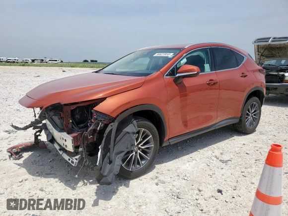 2023 Lexus NX 350 z VIN 2T2AGCEZ7PC023103, wystawiony jako Copart lot #56623955 z przebiegiem 37 867 mil mil oraz Szkoda całkowita • Salvage title. Historia ofert i sprzedaży dostępna na DreamBid. Obrazek 1.