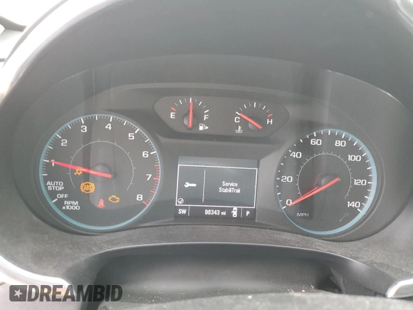2018 Chevrolet Malibu LT with VIN 1G1ZD5ST2JF127789, listed as a Copart auction lot 46660565 with 98,343 mi miles and Salvage Title. Bid and sale history available at DreamBid. Image 9.