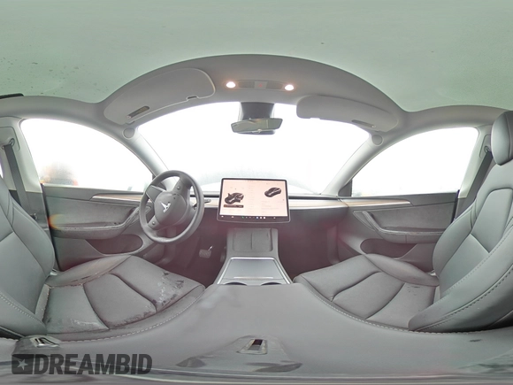 2024 Tesla Model Y with VIN 7SAYGDED1RF098054, listed as a Copart auction lot 44072195 with 16,085 mi miles and Salvage Title. Bid and sale history available at DreamBid. Image 12.