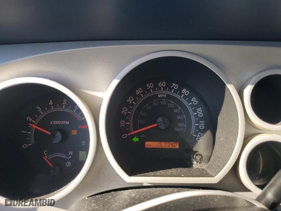 2007 Toyota Tundra SR5 with VIN 5TFBT54157X006622, listed as a Copart auction lot 46336985 with 157,740 mi miles and Salvage Title. Bid and sale history available at carsss.com. Image 9.