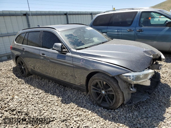 2017 BMW 3 Series 328d xDrive with VIN WBA8J1C35HA018332, listed as a Copart auction lot 56488104 with 98,741 mi miles and Salvage title. Bid and sale history available at DreamBid. Image 4.