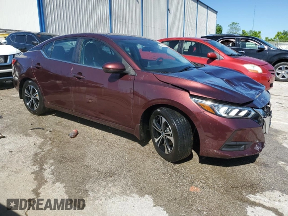 2021 Nissan Sentra SV with VIN 3N1AB8CV3MY321324, listed as a Copart auction lot 56465145 with 59,546 mi miles and Non repairable. Bid and sale history available at DreamBid. Image 4.