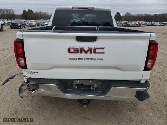 2024 GMC Sierra 1500 Pro with VIN 1GTUUAEDXRZ271888, listed as a Copart auction lot 44264855 with 52,342 mi miles and Salvage Title. Bid and sale history available at carsss.com. Image 6.