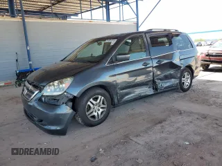 2006 Honda Odyssey EX z VIN 5FNRL384X6B461661, wystawiony jako Copart lot #61051915 z przebiegiem 190 578 mil mil oraz Szkoda całkowita • Salvage title. Historia ofert i sprzedaży dostępna na DreamBid. Obrazek 1.