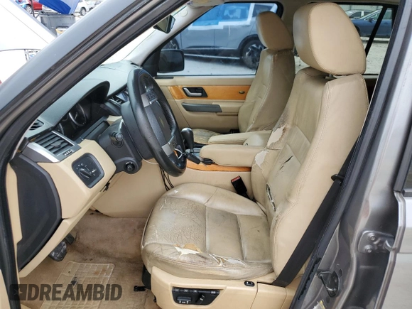 2008 Land Rover Range Rover Sport HSE с VIN SALSK25458A125939, выставлен на аукционе Copart как лот 59416805 с пробегом Не указан миль и Списание • Salvage title. История ставок и продаж доступна на DreamBid. Изображение 7.