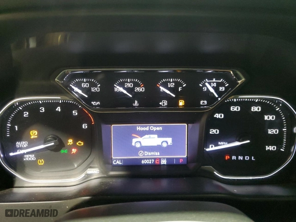 2021 GMC Sierra 1500 SLT with VIN 3GTU9DET5MG347486, listed as a Copart auction lot 48673435 with 60,027 mi miles and Salvage Title. Bid and sale history available at carsss.com. Image 9.