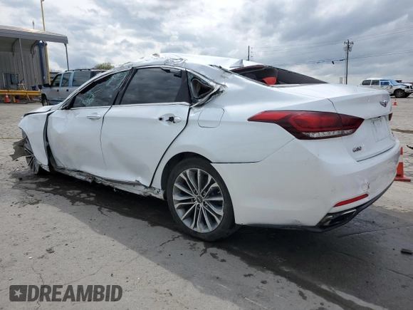 2017 Genesis G80 3.8L with VIN KMHGN4JE5HU191688, listed as a Copart auction lot 51526025 with 109,842 mi miles and Salvage Title. Bid and sale history available at carsss.com. Image 2.