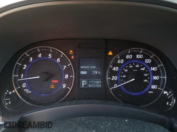 2014 Infiniti QX70 with VIN JN8CS1MU7EM450274, listed as a Copart auction lot 42516735 with 173,483 mi miles and Salvage Title. Bid and sale history available at DreamBid. Image 9.