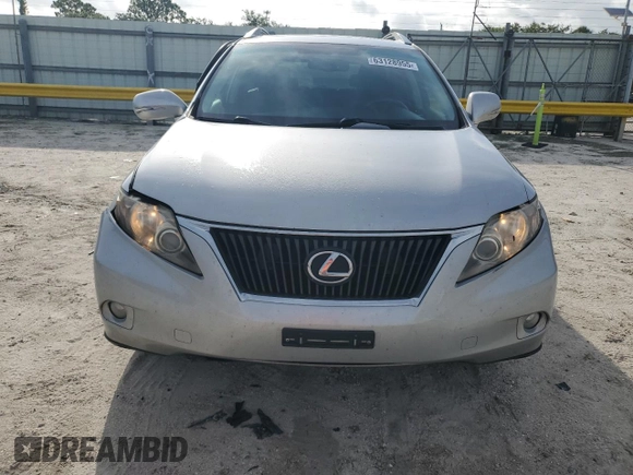 2010 Lexus RX 350 with VIN 2T2BK1BA7AC001406, listed as a Copart auction lot 63128955 with 220,634 mi miles and Salvage title. Bid and sale history available at DreamBid. Image 5.