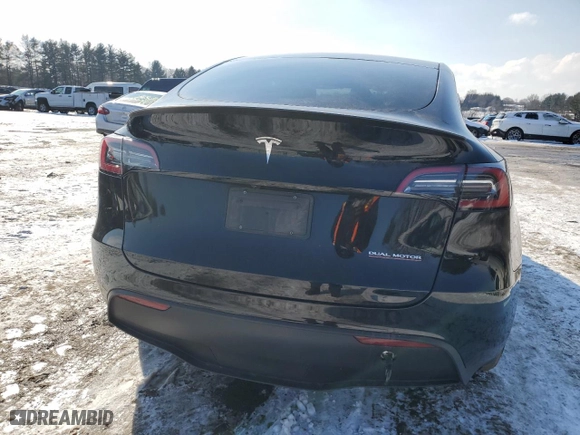 2023 Tesla Model Y Performance with VIN 7SAYGDEF9PF795292, listed as a Copart auction lot 88768255 with 11,344 mi miles and Salvage Title. Bid and sale history available at carsss.com. Image 6.