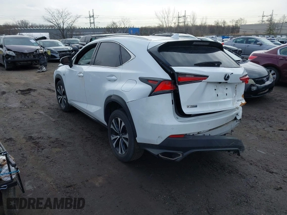 2019 Lexus NX 300 with VIN JTJBARBZ2K2186862, listed as a IAAI auction lot 41867777 with 41,872 mi miles and . Bid and sale history available at DreamBid. Image 3.