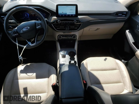 2020 Ford Escape Titanium with VIN 1FMCU9J90LUA49890, listed as a Copart auction lot 57228065 with 24,283 mi miles and Salvage title. Bid and sale history available at DreamBid. Image 8.