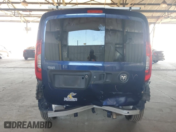 2015 Ram ProMaster City Cargo Tradesman SLT with VIN ZFBERFBT5F6952068, listed as a Copart auction lot 71799084 with 83,411 mi miles and Salvage Title. Bid and sale history available at DreamBid. Image 6.