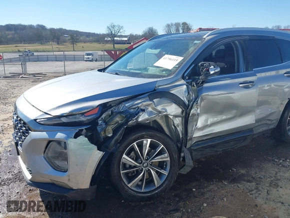 2020 Hyundai Santa Fe Limited with VIN 5NMS5CAD6LH304340, listed as a IAAI auction lot 41796115 with 56,989 mi miles. Bid and sale history available at carsss.com. Image 6.