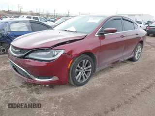 2015 Chrysler 200 Limited with VIN 1C3CCCAB4FN686369, listed as a IAAI auction lot 41509409 with 143,242 mi miles. Bid and sale history available at carsss.com. Image 2.