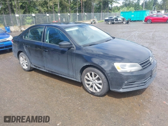 2015 Volkswagen Jetta S with VIN 3VW2K7AJ4FM354917, listed as a IAAI auction lot 42299798 with 186,048 mi miles and . Bid and sale history available at DreamBid. Image 1.