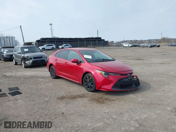 2021 Toyota Corolla LE with VIN 5YFEPMAE9MP190430, listed as a IAAI auction lot 41780899 with 80,169 mi miles. Bid and sale history available at carsss.com. Image 1.