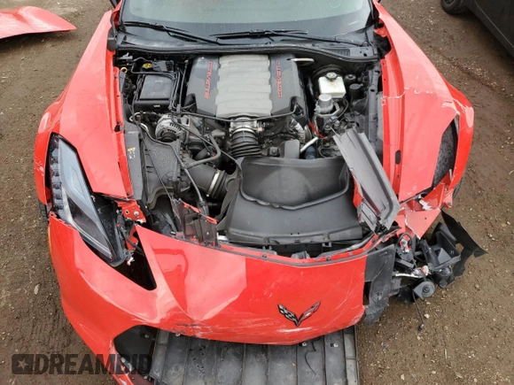 2019 Chevrolet Corvette Grand Sport 1LT z VIN 1G1YV2D70K5103683, wystawiony jako Copart lot #53854875 z przebiegiem 38 229 mil mil oraz Szkoda całkowita • Salvage title. Historia ofert i sprzedaży dostępna na DreamBid. Obrazek 11.