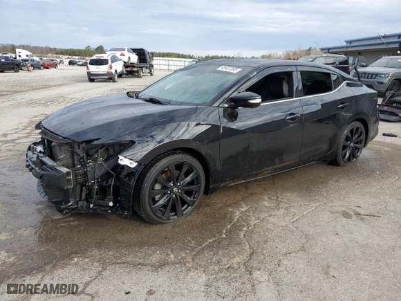 2023 Nissan Maxima SR with VIN 1N4AA6EV8PC503959, listed as a Copart auction lot 45407385 with 48,849 mi miles and Salvage Title. Bid and sale history available at carsss.com. Image 1.