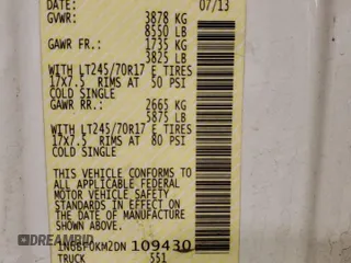 2013 Nissan NV S with VIN 1N6BF0KM2DN109430, listed as a Copart auction lot 43142315 with 148,998 mi miles and Salvage Title. Bid and sale history available at carsss.com. Image 14.