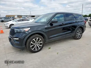 2022 Ford Explorer ST-Line with VIN 1FMSK7KH0NGB06232, listed as a Copart auction lot 55679435 with 52,499 mi miles and Salvage title. Bid and sale history available at DreamBid. Image 1.