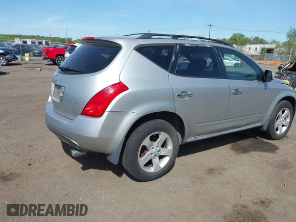 2005 Nissan Murano SL with VIN JN8AZ08W65W443815, listed as a IAAI auction lot 42143822 with 113,824 mi miles and . Bid and sale history available at DreamBid. Image 4.